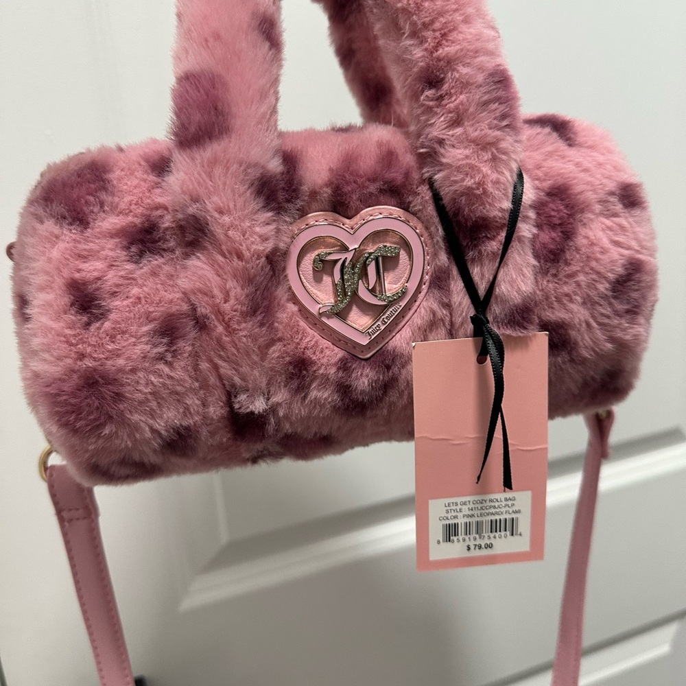 Juicy couture furry cheetah barrel